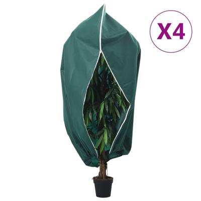 Plantenhoezen met ritssluiting 4 st 70 g/m² 3,14x2,5 m