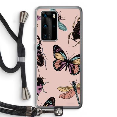 Tiny Bugs: Huawei P40 Pro Transparant Hoesje met koord