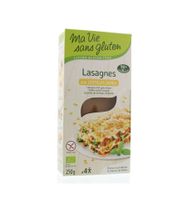 Lasagnebladen van gele linzen glutenvrij bio