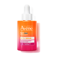 Avène Zon Opvullend Ultra-Serum anti-aging SPF50+, Zeer hoge zonnebescherming, Hyaluronzuur & Niacinamide, Gevoelige huid 30ml