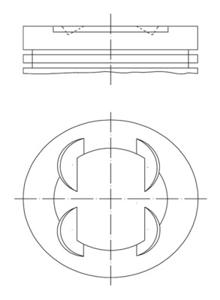 Mahle Original Zuiger 011 PI 00110 000