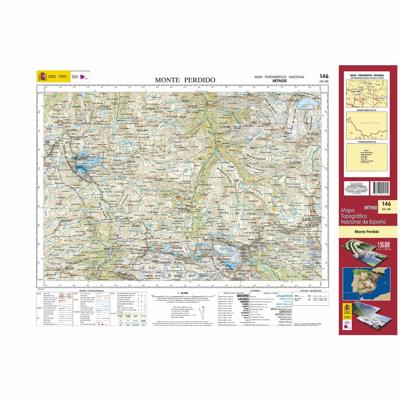 Topografische kaart 146 MT50 Monte Perdido | CNIG - Instituto Geográfico Nacional1