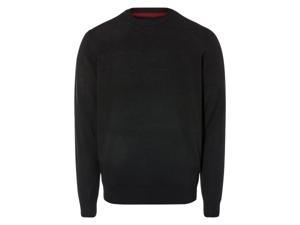 LIVERGY Heren merino wollen trui (S, Zwart)