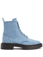 Giuseppe Zanotti bottines en jean Adric à bords francs - Bleu - thumbnail