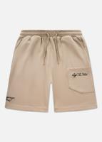 Off The Pitch Double Script Short Heren Sand - Maat XS - Kleur: Sand | Soccerfanshop