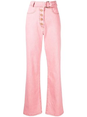 Rejina Pyo jean Emily à taille ceinturée - Rose