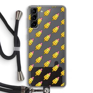 Waterijsjes: Samsung Galaxy S21 Plus Transparant Hoesje met koord