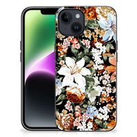 Bloemen Hoesje voor iPhone 15 Dark Flowers - thumbnail