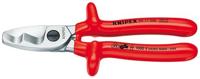 Knipex kabelschaar 1000v/vde met dubbele snijkanten