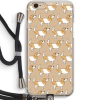 Doggy: iPhone 6 / 6S Transparant Hoesje met koord
