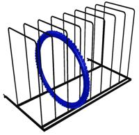 Unbranded Stelling bandenvak 1000mm ral9005