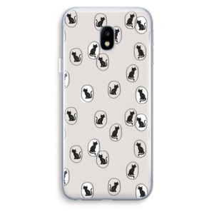 Miauw: Samsung Galaxy J3 (2017) Transparant Hoesje