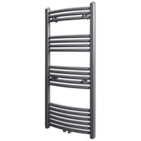 Radiator / handdoekenrek gebogen 500x1160 mm grijs