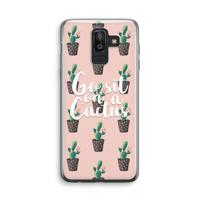 Cactus quote: Samsung Galaxy J8 (2018) Transparant Hoesje - thumbnail