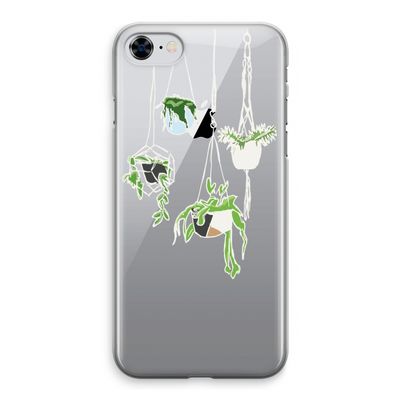 Hang In There: iPhone 8 Transparant Hoesje