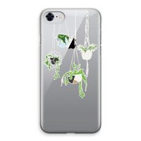 Hang In There: iPhone 8 Transparant Hoesje