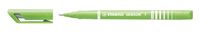 STABILO SENSOR, Fineliner, Fijn 0.3 mm, Met Meeverende Schrijfpunt- licht groen, per stuk