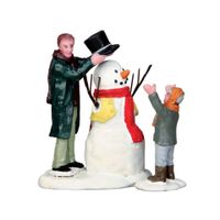 Sharp dressed snowman set of - LEMAX - thumbnail