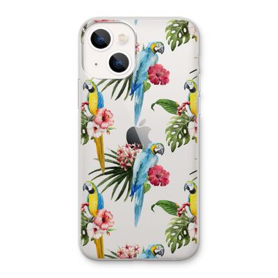 Kleurrijke papegaaien: iPhone 13 Transparant Hoesje