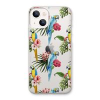Kleurrijke papegaaien: iPhone 13 Transparant Hoesje