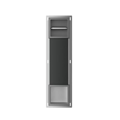 Wiesbaden Toiletrolhouder Zonder Klep en Reserverolhouder Inbouw Rocko Gunmetal