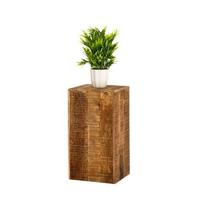 SVJ Zuil Rechthoekig - 27 x 27 x 50 cm - Hout - Bruin