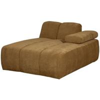 WOOOD chaise longue element rechts Mojo - Ribstof - Geel -74x162x122cm