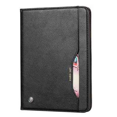 Knead huidtextuur horizontaal Flip lederen case voor iPad 9 7 2018/2017/Air/Air 2/Pro 9 7 met foto frame & houder & kaartsleuven & portemonnee (zwart