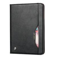 Knead huidtextuur horizontaal Flip lederen case voor iPad 9 7 2018/2017/Air/Air 2/Pro 9 7 met foto frame & houder & kaartsleuven & portemonnee (zwart