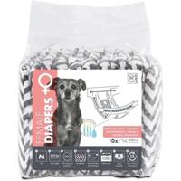Pannolini per cani - M PETS - PANNOLINI - Femmina M x10 - Circonferenza vita 30-42,5 cm - 4-10 kg - Indicatore umidità - Protezione 12h