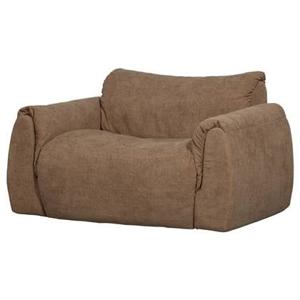 WOOOD Baggy Loveseat - Geweven Chenille - Bruin - 81x138x101