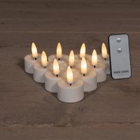 B.O.T. 10 Pcs Led Tealight 3D Wick Remote Cr2032 - Annas collection