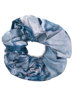 Natasha Zinko chouchou à imprimé jean - Bleu