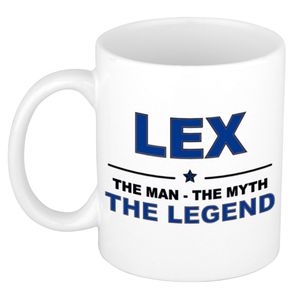 Lex The man, The myth the legend cadeau koffie mok / thee beker 300 ml