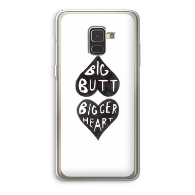 Big butt bigger heart: Samsung Galaxy A8 (2018) Transparant Hoesje