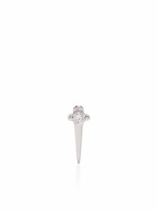 Djula boucle d'oreille Spike en or blanc 18 ct à diamants - Argent