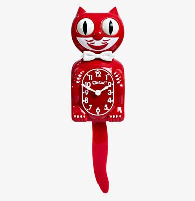 The Classic Kit-Cat-Klock Rode Editie Klok