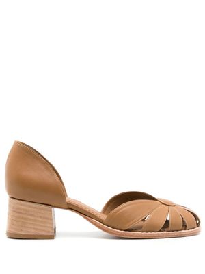 Sarah Chofakian escarpins Scarpin Marjorie 40 mm - Marron