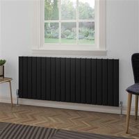 Eastbrook Hadleigh radiator 140x60cm aluminium 2345W zwart mat - thumbnail