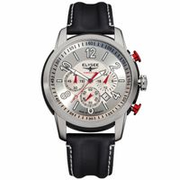 Elysee Herenhorloge EL.80523L Lederen band Zilver - thumbnail