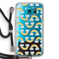 Regenboog: Samsung Galaxy S6 Transparant Hoesje met koord