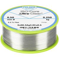 Felder ISO-Core Ultra Clear SAC305 Soldeertin Spoel Sn96,5Ag3Cu0,5 0.250 kg 0.5 mm