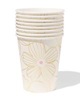 HEMA Bekers 250ml papier bloemen - 8 stuks