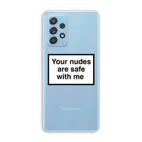 Safe with me: Samsung Galaxy A73 Transparant Hoesje