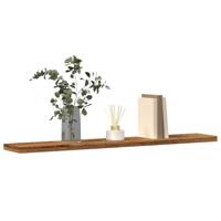 Wandschappen 4 st 60x20x1,5 cm bewerkt hout oud houtkleurig