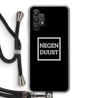 Negenduust black: Samsung Galaxy A32 5G Transparant Hoesje met koord
