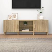 Tv-meubel 150x30x50 cm bewerkt hout sonoma eikenkleurig Tv-meubel 150x30x50 cm bewerkt hout sonoma eikenkleurig