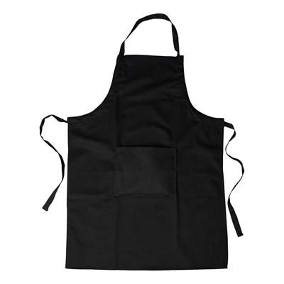 Creativ Company Katoenen schort zwart met vak, 89x66cm