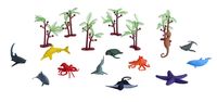 18x Plastic speelgoed mini oceaan dieren in emmertje   - - thumbnail