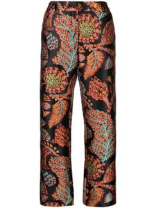 La DoubleJ pantalon 24/7 en jacquard - Noir